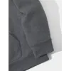 Erkek Düz Kapüşonlu Sweat - Füme - 93101 Erkek Düz Kapüşonlu Sweat - Füme - 93101