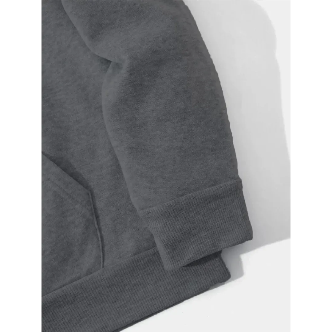 Erkek Düz Kapüşonlu Sweat - Füme - 93101 Erkek Düz Kapüşonlu Sweat - Füme - 93101