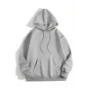 Erkek Düz Kapüşonlu Sweat - Boyalı Gri - 93102 Erkek Düz Kapüşonlu Sweat - Boyalı Gri - 93102