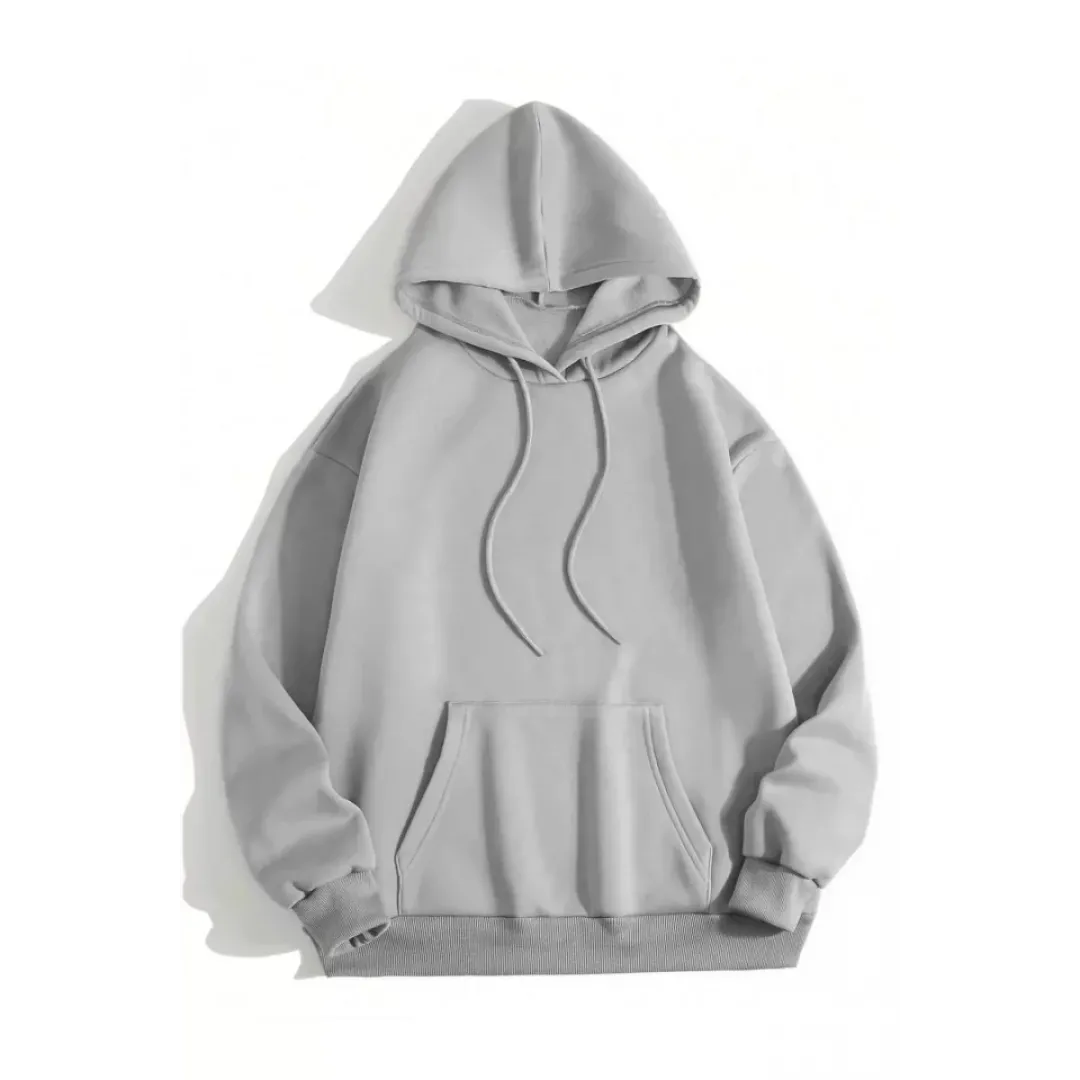 Erkek Düz Kapüşonlu Sweat - Boyalı Gri - 93102 Erkek Düz Kapüşonlu Sweat - Boyalı Gri - 93102