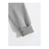 Erkek Düz Kapüşonlu Sweat - Boyalı Gri - 93102 Erkek Düz Kapüşonlu Sweat - Boyalı Gri - 93102