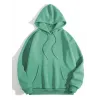 Erkek Düz Kapüşonlu Sweat - Mint Yeşili - 93103 Erkek Düz Kapüşonlu Sweat - Mint Yeşili - 93103
