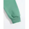 Erkek Düz Kapüşonlu Sweat - Mint Yeşili - 93103 Erkek Düz Kapüşonlu Sweat - Mint Yeşili - 93103