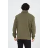 Erkek Yarım Fermuarlı Baskılı Sweat - Yeşil - 93125 Erkek Yarım Fermuarlı Baskılı Sweat - Yeşil - 93125