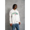 Erkek Baskılı Kapüşonlu Sweatshirt - Beyaz - 93133 Erkek Baskılı Kapüşonlu Sweatshirt - Beyaz - 93133