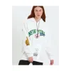 Baskılı Kapüşonlu Sweatshirt - Beyaz - 93135 Baskılı Kapüşonlu Sweatshirt - Beyaz - 93135