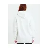 Baskılı Kapüşonlu Sweatshirt - Beyaz - 93135 Baskılı Kapüşonlu Sweatshirt - Beyaz - 93135