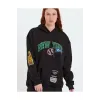 Baskılı Kapüşonlu Sweatshirt - Siyah - 93136 Baskılı Kapüşonlu Sweatshirt - Siyah - 93136