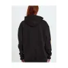 Baskılı Kapüşonlu Sweatshirt - Siyah - 93136 Baskılı Kapüşonlu Sweatshirt - Siyah - 93136