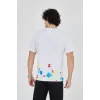 Erkek Baskılı Penye T-Shirt - Beyaz - 93159 Erkek Baskılı Penye T-Shirt - Beyaz - 93159