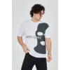 Erkek Baskılı T-Shirt - Beyaz - 93160 Erkek Baskılı T-Shirt - Beyaz - 93160