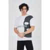 Erkek Baskılı T-Shirt - Beyaz - 93160 Erkek Baskılı T-Shirt - Beyaz - 93160