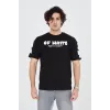 Erkek 24/1 Penye Baskılı T-Shirt - Siyah - 93168 Erkek 24/1 Penye Baskılı T-Shirt - Siyah - 93168