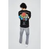 Erkek Penye Baskılı T-Shirt - Siyah - 93170 Erkek Penye Baskılı T-Shirt - Siyah - 93170