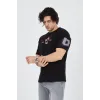 Erkek Ön Ve Arka Baskılı T-Shirt - Siyah - 93172 Erkek Ön Ve Arka Baskılı T-Shirt - Siyah - 93172