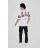 Erkek Ön Ve Arka Baskılı T-Shirt - Beyaz - 93173 Erkek Ön Ve Arka Baskılı T-Shirt - Beyaz - 93173