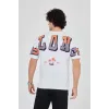 Erkek Ön Ve Arka Baskılı T-Shirt - Beyaz - 93173 Erkek Ön Ve Arka Baskılı T-Shirt - Beyaz - 93173