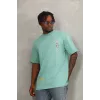 Unisex Oversize Baskılı Bisiklet Yaka T-Shirt - Mint Yeşili - 93306 Unisex Oversize Baskılı Bisiklet Yaka T-Shirt - Mint Yeşili - 93306