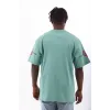 Unisex Oversize Baskılı Bisiklet Yaka T-Shirt - Mint Yeşili - 93517 Unisex Oversize Baskılı Bisiklet Yaka T-Shirt - Mint Yeşili - 93517
