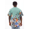 Unisex Oversize Baskılı Bisiklet Yaka T-Shirt - Mint Yeşili - 93528 Unisex Oversize Baskılı Bisiklet Yaka T-Shirt - Mint Yeşili - 93528