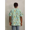Unisex Oversize Baskılı Bisiklet Yaka T-Shirt - Mint Yeşili - 93751 Unisex Oversize Baskılı Bisiklet Yaka T-Shirt - Mint Yeşili - 93751
