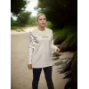 Unisex Bisiklet Yaka Uzun Kollu T-Shirt - Beyaz - 94815 Unisex Bisiklet Yaka Uzun Kollu T-Shirt - Beyaz - 94815