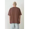 Unisex Basic Bisiklet Yaka Oversize T-Shirt - Mürdüm - 94823 Unisex Basic Bisiklet Yaka Oversize T-Shirt - Mürdüm - 94823