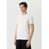Unisex Basic Bisiklet Yaka Regular T-Shirt - Beyaz - 94825
