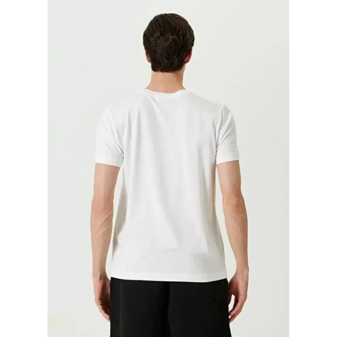 Unisex Basic Bisiklet Yaka Regular T-Shirt - Beyaz - 94825