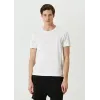 Unisex Basic Bisiklet Yaka Regular T-Shirt - Beyaz - 94825