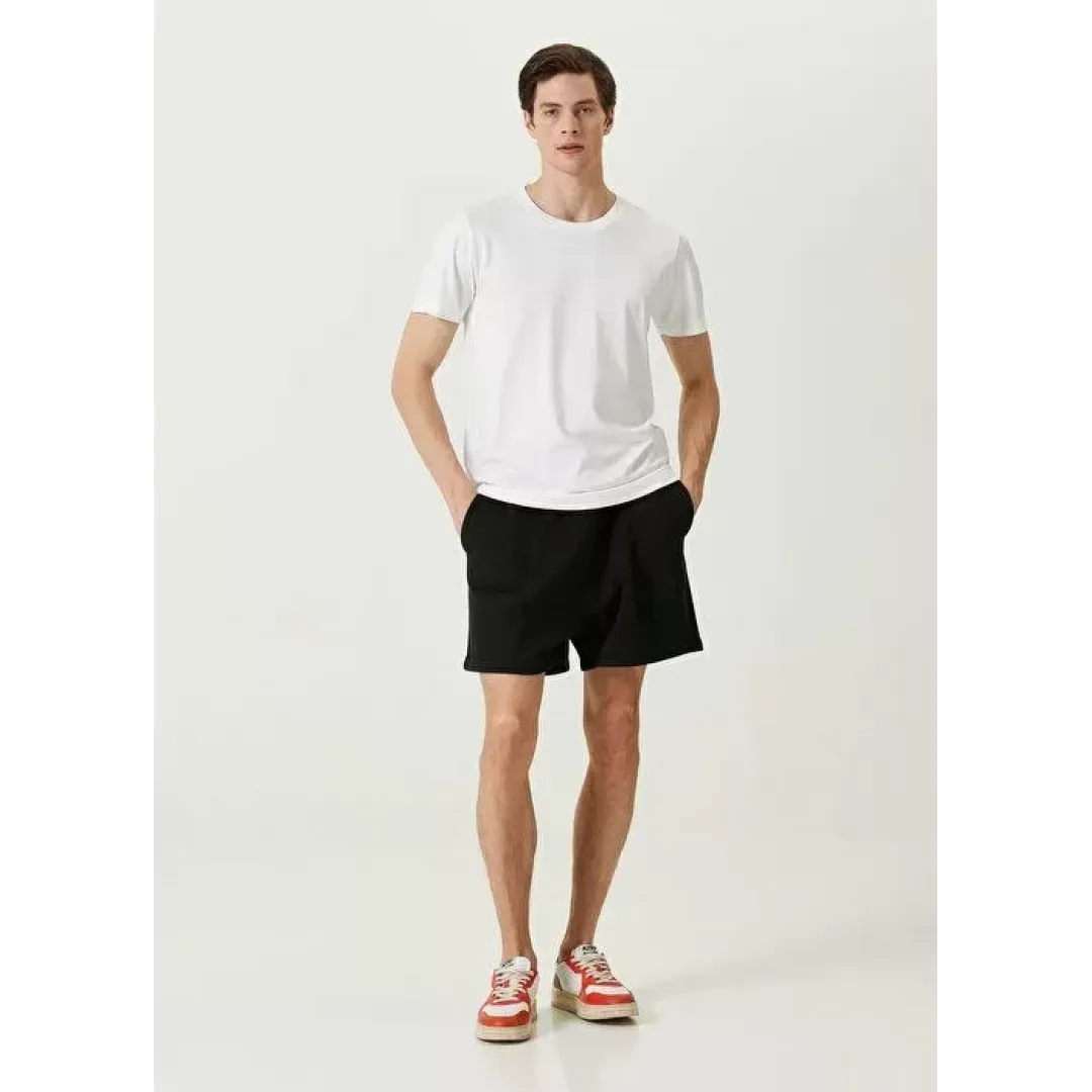 Unisex Basic Bisiklet Yaka Regular T-Shirt - Beyaz - 94825