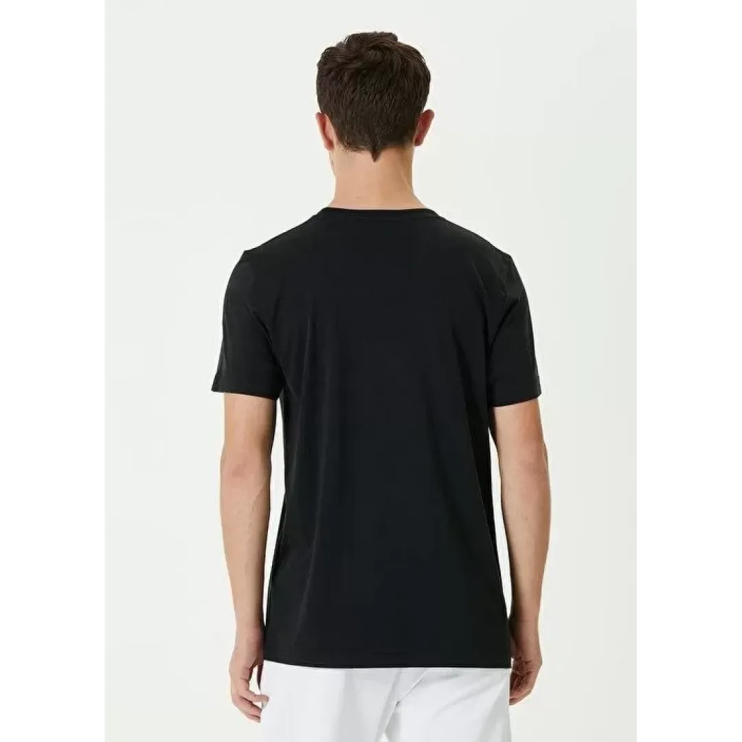 Unisex Basic Bisiklet Yaka Regular T-Shirt - Siyah - 94826 Unisex Basic Bisiklet Yaka Regular T-Shirt - Siyah - 94826