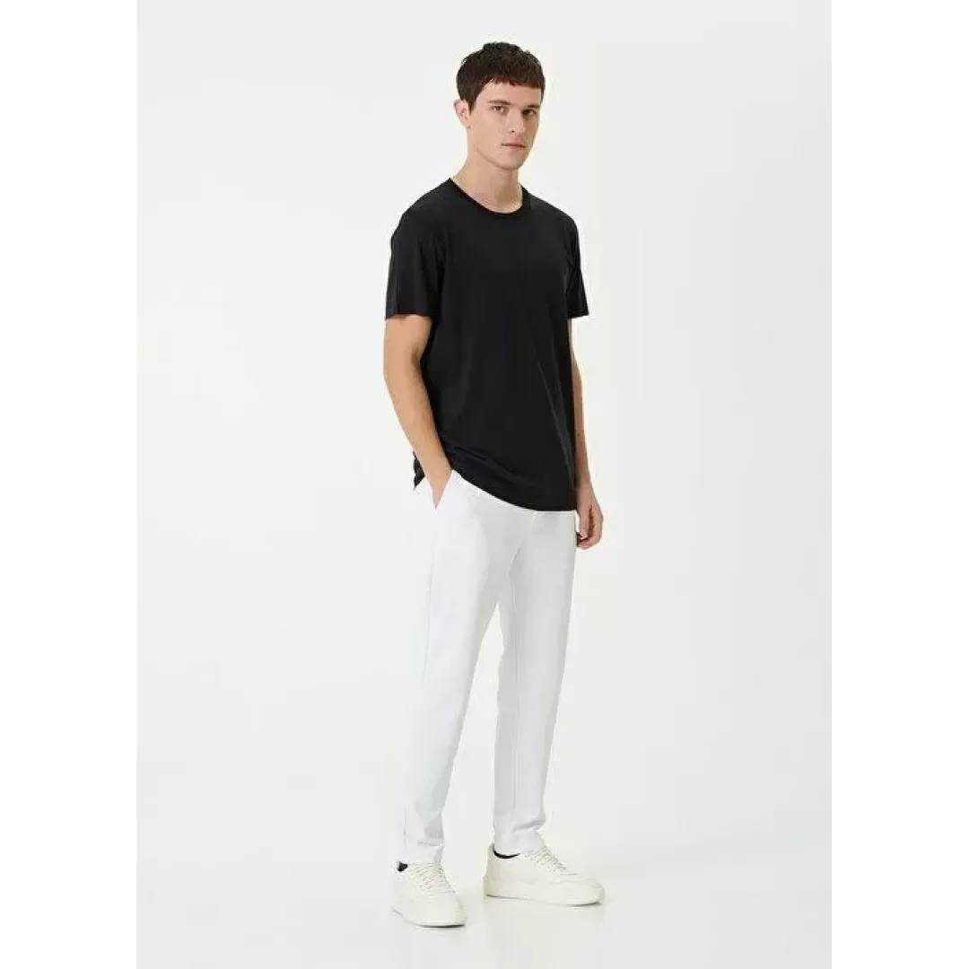 Unisex Basic Bisiklet Yaka Regular T-Shirt - Siyah - 94826 Unisex Basic Bisiklet Yaka Regular T-Shirt - Siyah - 94826