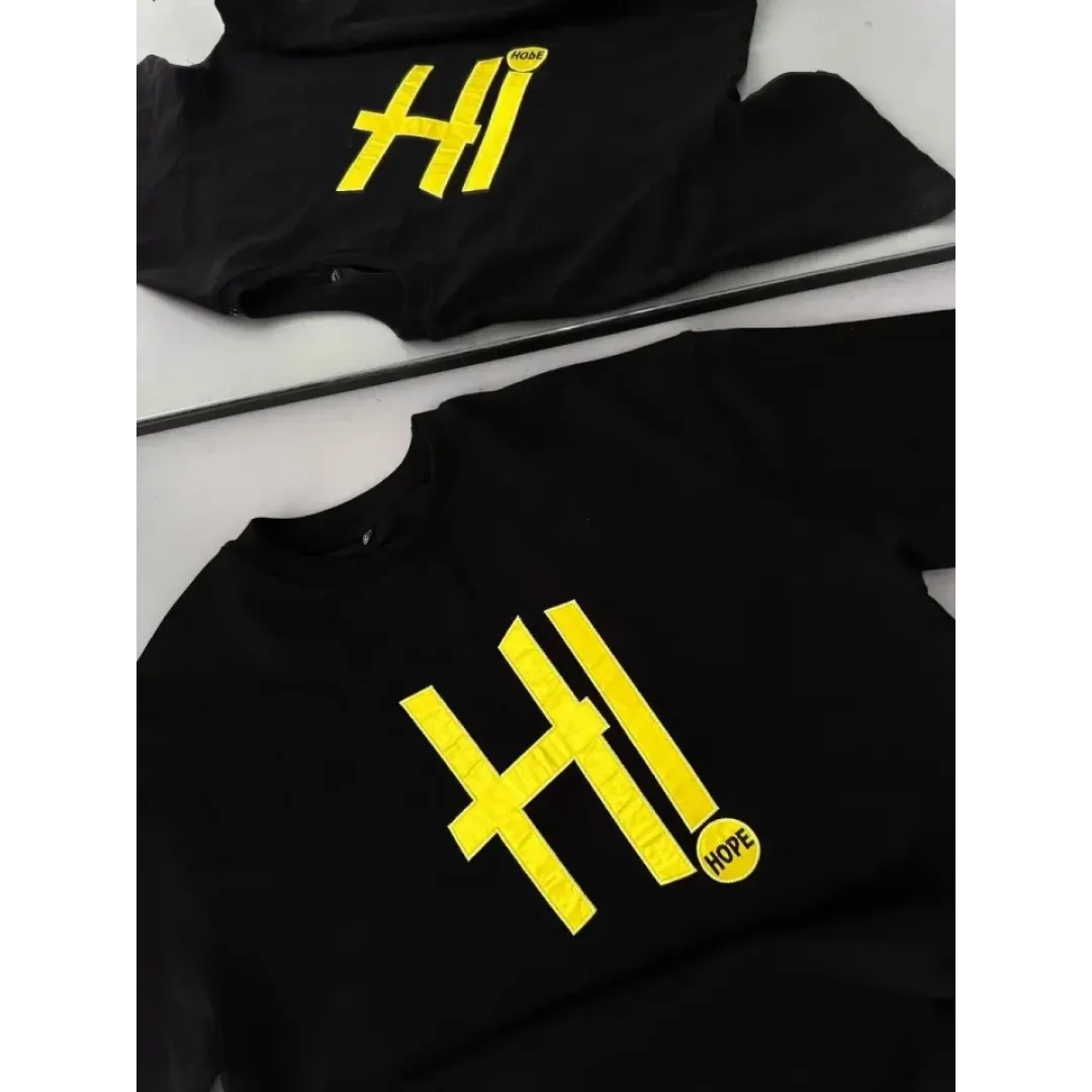 Unisex Nakış İşlemeli T-Shirt - Siyah - 95057 Unisex Nakış İşlemeli T-Shirt - Siyah - 95057