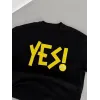 Unisex Nakış İşlemeli T-Shirt - Siyah - 95060 Unisex Nakış İşlemeli T-Shirt - Siyah - 95060
