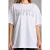 Unisex Taş Desenli Oversize T-Shirt - Beyaz - 96236 Unisex Taş Desenli Oversize T-Shirt - Beyaz - 96236