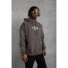 Erkek Paradise Baskılı Kapüşonlu Sweat - Gri - 97910 Erkek Paradise Baskılı Kapüşonlu Sweat - Gri - 97910