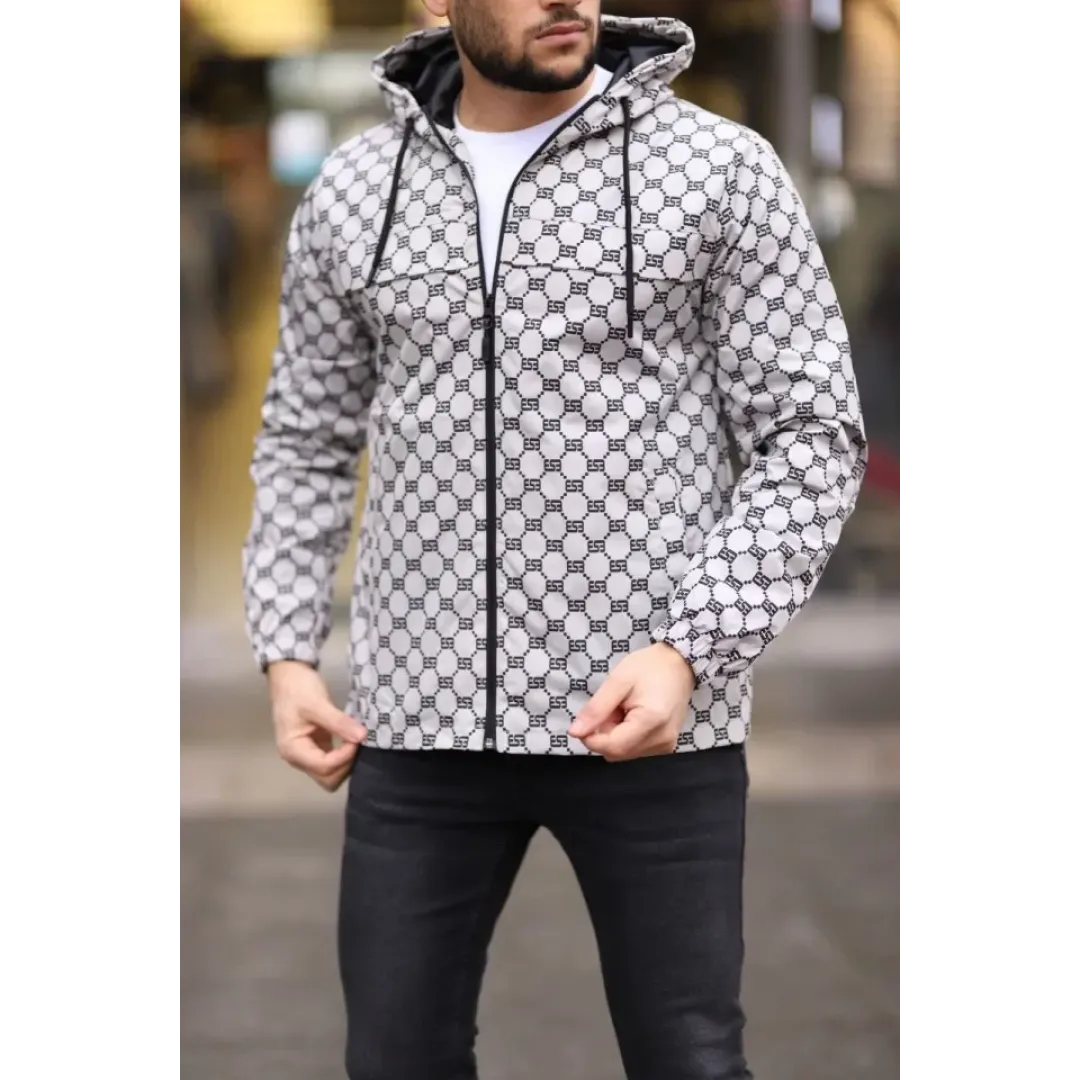 Unisex Kapüşonlu İçi Astarlı Yağmurluk - Gri - 97918 Unisex Kapüşonlu İçi Astarlı Yağmurluk - Gri - 97918