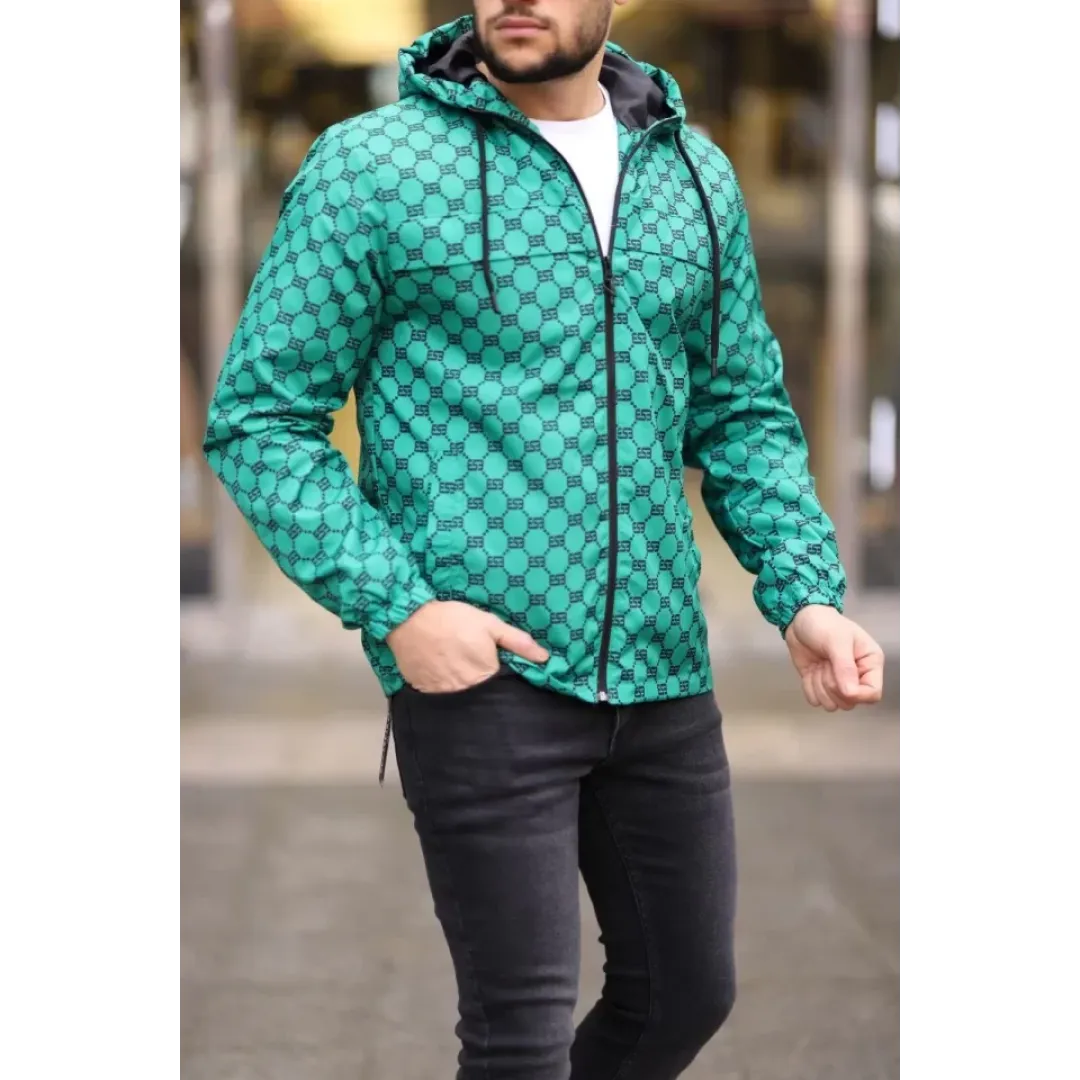 Unisex Kapüşonlu İçi Astarlı Yağmurluk - Zümrüt - 97919 Unisex Kapüşonlu İçi Astarlı Yağmurluk - Zümrüt - 97919
