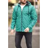 Unisex Kapüşonlu İçi Astarlı Yağmurluk - Zümrüt - 97919 Unisex Kapüşonlu İçi Astarlı Yağmurluk - Zümrüt - 97919