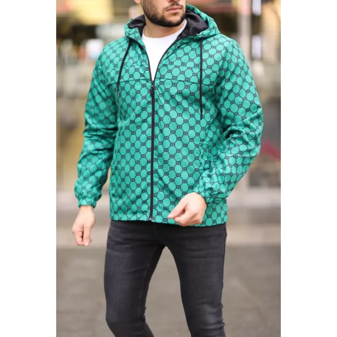 Unisex Kapüşonlu İçi Astarlı Yağmurluk - Zümrüt - 97919 Unisex Kapüşonlu İçi Astarlı Yağmurluk - Zümrüt - 97919