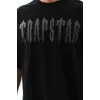 Unisex Oversize Taşlı Bisiklet Yaka T-Shirt - Siyah - 98623 Unisex Oversize Taşlı Bisiklet Yaka T-Shirt - Siyah - 98623