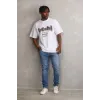 Unisex Baskılı Oversize T-Shirt - Beyaz - 98640 Unisex Baskılı Oversize T-Shirt - Beyaz - 98640