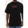 Unisex Baskılı Oversize T-Shirt - Siyah - 98740