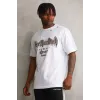 Unisex Oversize Kolye Dahil T-Shirt - Beyaz - 98742 Unisex Oversize Kolye Dahil T-Shirt - Beyaz - 98742