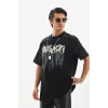 Unisex Oversize Kolye Dahil T-Shirt - Siyah - 98745 Unisex Oversize Kolye Dahil T-Shirt - Siyah - 98745