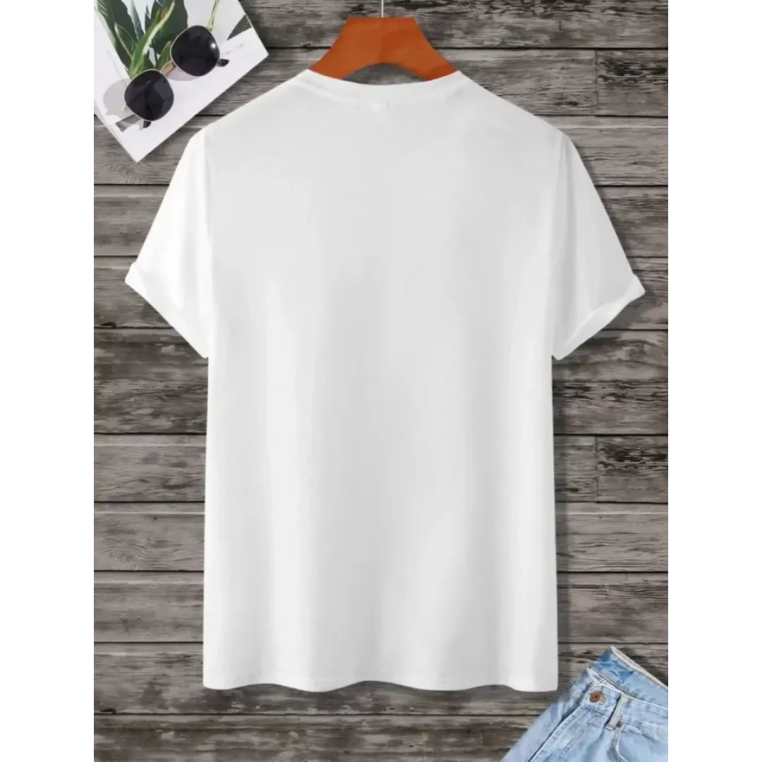 Unisex Baskılı Oversize T-Shirt - Beyaz - 99808 Unisex Baskılı Oversize T-Shirt - Beyaz - 99808