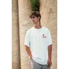 Unisex Baskılı Oversize T-Shirt - Beyaz - 99817 Unisex Baskılı Oversize T-Shirt - Beyaz - 99817