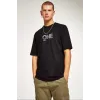 Unisex Baskılı Oversize T-Shirt - Siyah - 99819 Unisex Baskılı Oversize T-Shirt - Siyah - 99819