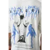 Unisex Baskılı Oversize T-Shirt - Beyaz - 100236 Unisex Baskılı Oversize T-Shirt - Beyaz - 100236